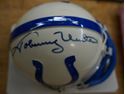 Picture of JOHNNY UNITAS SIGNED BALTIMORE COLTS MINI HELMET WITH COA COLLECTIBLE.MINT CONDITION. 