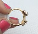 Picture of 14kt yellow gold ring with 4 round diamonds 0.50 carat total weight 2.4 gr size 4.75 . 788268-3