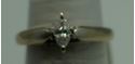 Picture of 14KT WHITE GOLD RING SIZE 7 5GR WITH 0.31PTS MARQUISE SOLITAIRE  DIAMOND GOOD CONDITION. PRE OWNED. 825895-1.