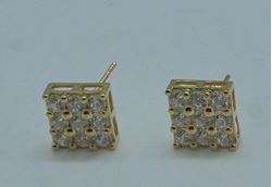 Picture of 14kt yellow gold earrings with czs 1.6 grams 847427-2
