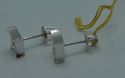 Picture of 10kt white gold ladies earrings with 32 princess cut stones 0.25pts 2.6 grams 802295-1